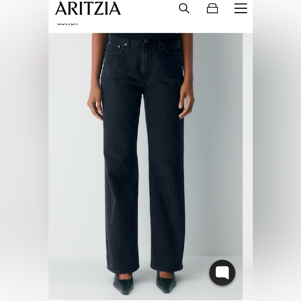 Denim Forum Farrah Hi Rise Wide Cut jeans. Size 27